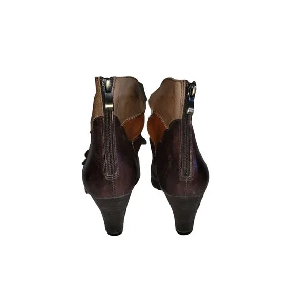 L' Artiste by Spring Step Womens Shoes Brown 39 Autumn Zip High Heel Pumps - Picture 6 of 9